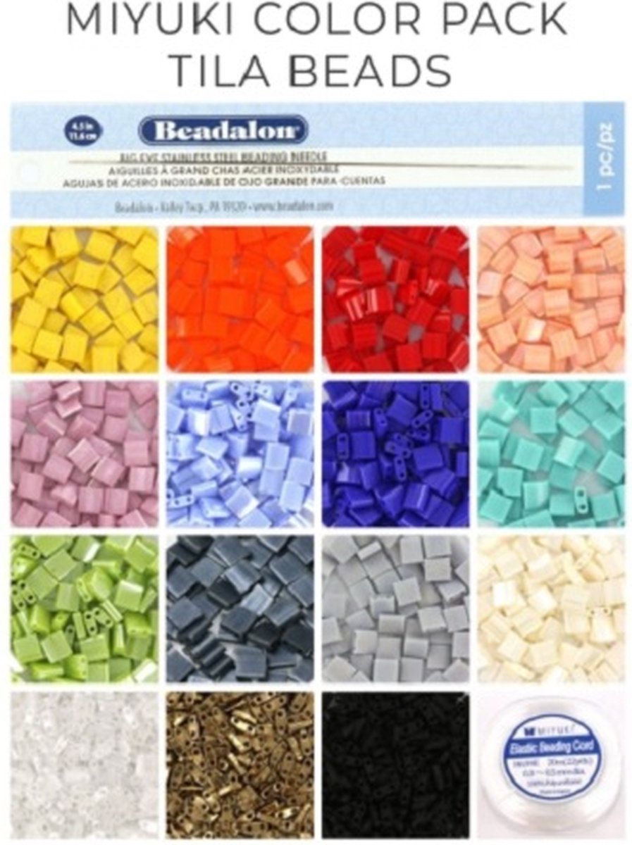 Miyuki tila kralen pakket | Inclusief naald, draad en gratis E-book